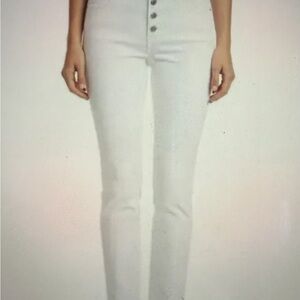 Madewell 10” High-Rise Skinny Crop - White 29 (button Fly)